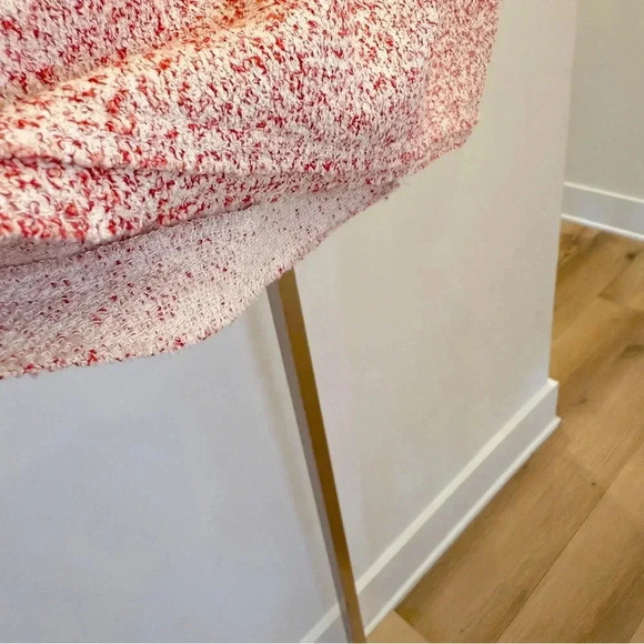 Ann Taylor Women’s Textured Stretch Pencil Career Red Skirt Stretch Size 10 - Picture 4 of 10